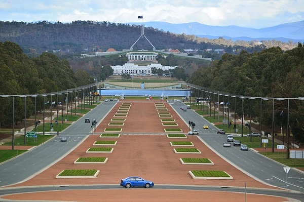 canberra aerial view